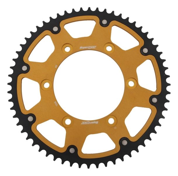 Kettenrad Supersprox Stealth 520 LK 160,0mm Ø 134mm 60Z 6-Loch Aluminium / Stahl gold