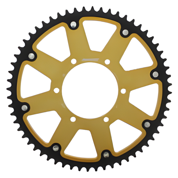 Kettenrad Supersprox Stealth 520 LK 125,0mm Ø 106mm 60Z 6-Loch Aluminium / Stahl gold