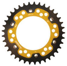 Rozetka Supersprox Stealth 525 rozteč 125,0mm průměr 106mm 37 zubů 6 děr hliník / ocel zlatá