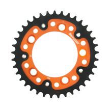 Pastorek Supersprox Stealth 525 rozteč 124,0mm průměr 101mm 37 zubů 5 děr hliník / ocel oranžová