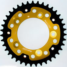 Supersprox Stealth 525 LK 124,0 mm Ø 100 mm 39T 5 orificios aluminio/acero dorado