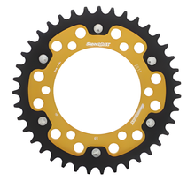 Rozetka Supersprox Stealth 525 dělicí rozteč 125,0mm průměr 106mm 39 zubů 6 děr hliník / ocel zlatá