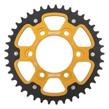 Ozubené kolo řetězu Supersprox Stealth 525, dělicí rozteč 104,0mm, průměr 80mm, 41 zubů, 6 děr, hliník / ocel, zlaté