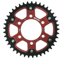 Rozetka Supersprox Stealth 525 dělené kolo 104,0mm průměr 80mm 41 zubů 6 děr hliník / ocel červená