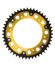 Supersprox Stealth 525 LK 168.0 mm chain wheel diameter 140 mm 42T 6-hole aluminium/steel gold