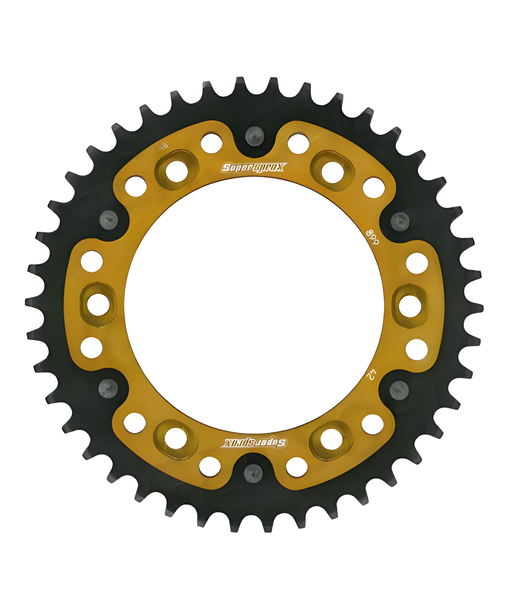 Supersprox Stealth 525 LK 150,0 mm Ø 125 mm 42T 6 trous aluminium/acier doré