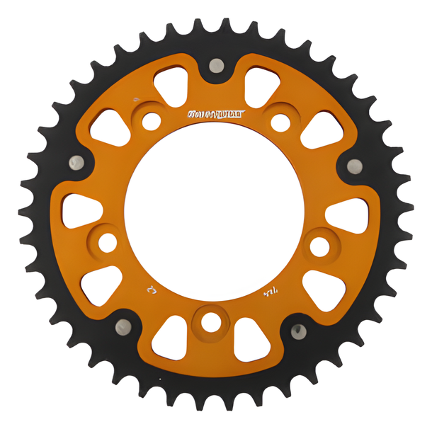 Kettenrad Supersprox Stealth 525 LK 124,0mm Ø 100mm 42Z 5-Loch Aluminium / Stahl gold