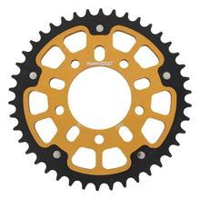 Pignon Supersprox Stealth 525 LK 100,0 mm Ø 76 mm 42T à 5 trous en aluminium/acier doré