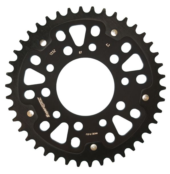 Supersprox Stealth 525 LK 110,0mm Ø 80mm 42T Pignone nero a 5 fori in alluminio/acciaio