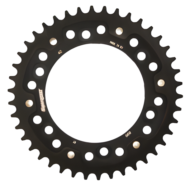 Kettenrad Supersprox Stealth 525 LK 150,0mm Ø 125mm 42Z 6-Loch Aluminium / Stahl schwarz