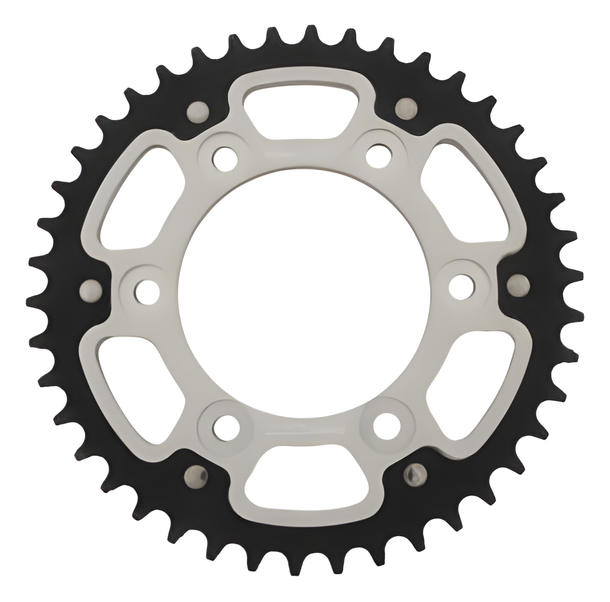 Supersprox Stealth 525 LK 124.0mm Ø 100mm 42T 6-hole aluminium/steel silver sprocket