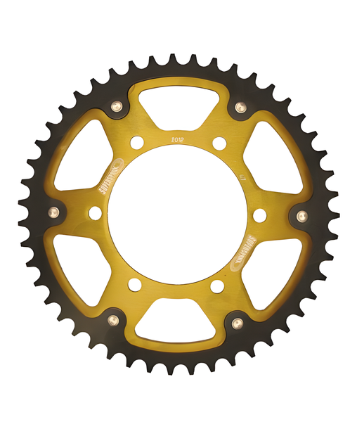Kettenrad Supersprox Stealth 525 LK 125,0mm Ø 106mm 42Z 6-Loch Aluminium / Stahl silber
