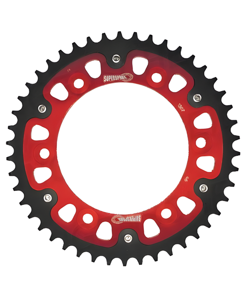 Kettenrad Supersprox Stealth 525 LK 160,0mm Ø 134mm 43Z 6-Loch Aluminium / Stahl rot