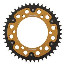 Kettenrad Supersprox Stealth 525 LK 140,0mm Ø 120mm 44Z 6-Loch Aluminium / Stahl gold