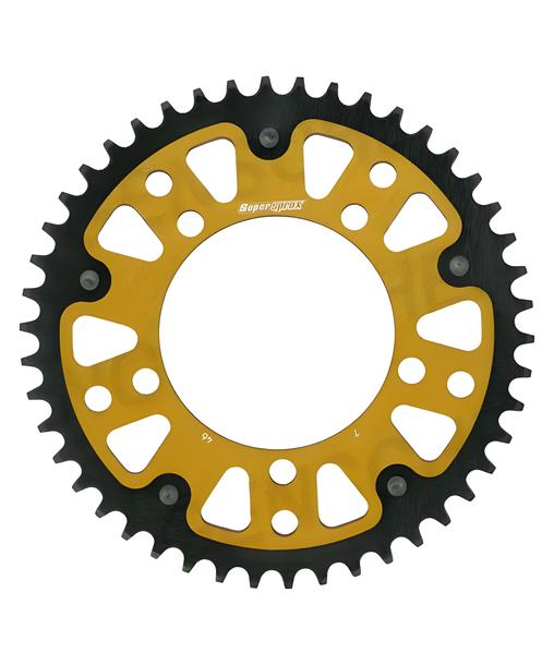 Piñón dorado Supersprox Stealth 525 LK 130,8 mm Ø 110 mm 44T de 5 orificios