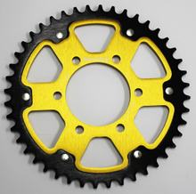 Supersprox Stealth 525 LK 100.0mm Ø 80mm 44T 6-hole aluminium/steel gold sprocket