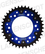 Pignon Supersprox Stealth 525 LK 124,0 mm Ø 100 mm 45Z 6 trous en aluminium/acier bleu