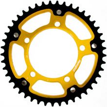 Pignon Supersprox Stealth 525 LK 130,8 mm Ø 110 mm 45Z 5 trous en aluminium/acier doré