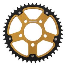 Pignon Supersprox Stealth 525 LK 100,0 mm Ø 70 mm 45Z 5 trous en aluminium/acier doré