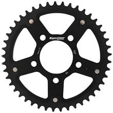 Pignon noir Supersprox Stealth 525 LK 100,0 mm Ø 70 mm 45Z 5 trous en aluminium/acier