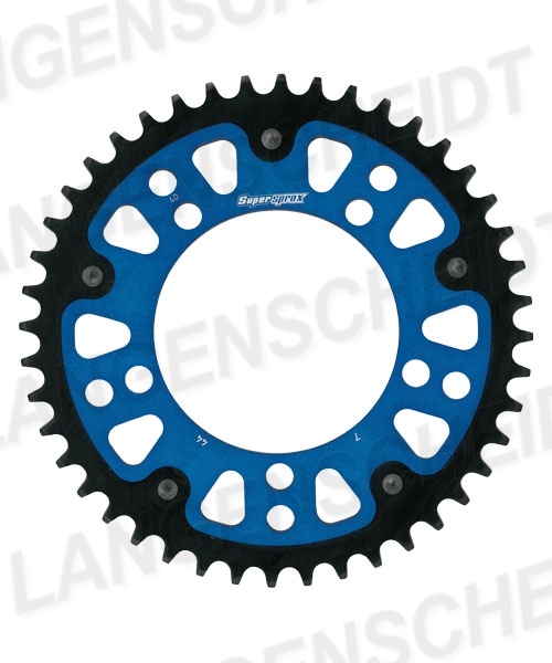 Kettenrad Supersprox Stealth 525 LK 130,8mm Ø 110mm 46Z 5-Loch Aluminium / Stahl blau