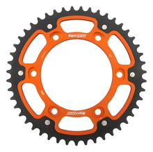 Supersprox Stealth 525 LK 150.0mm Ø 125mm 47Z 6-hole aluminium/steel orange sprocket