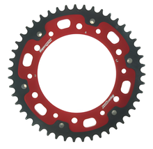Chaîne rouge Supersprox Stealth 525 LK 168,0 mm de diamètre 140 mm 47T à 6 trous en aluminium/acier