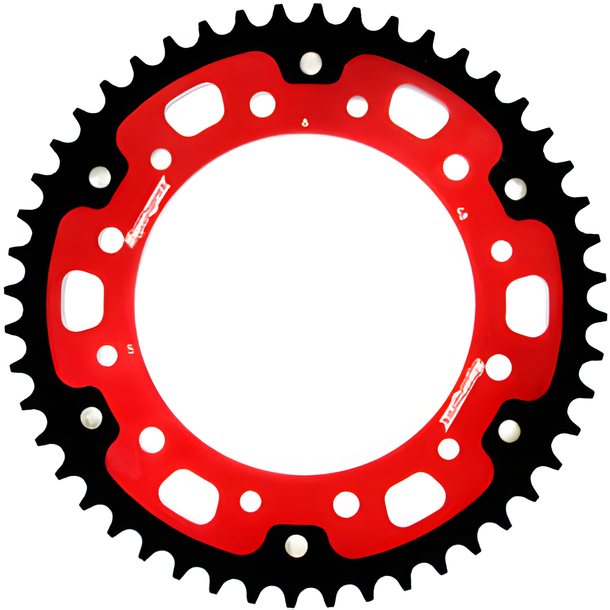 Kettenrad Supersprox Stealth 525 LK 168,0mm Ø 140mm 48Z 6-Loch Aluminium / Stahl rot