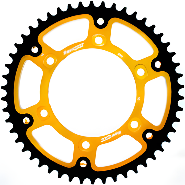 Kettenrad Supersprox Stealth 525 LK 150,0mm Ø 125mm 50Z 6-Loch Aluminium / Stahl gold