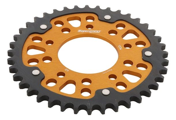 Kettenrad Supersprox Stealth 530 LK 110,0mm Ø 80mm 40Z 5-Loch Aluminium / Stahl gold