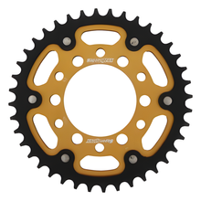 Pignon Supersprox Stealth 530 LK 108,0 mm Ø 82,6 mm 40Z 6 trous en aluminium/acier doré