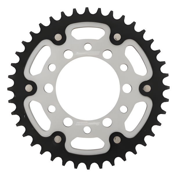 Supersprox Stealth 530 LK 108,0 mm Ø 82,6 mm 40Z Pignone a 6 fori in alluminio/acciaio color argento