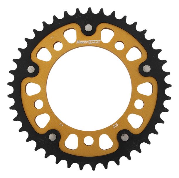 Supersprox Stealth 530 LK 138,0 mm Ø 112 mm 41Z Aluminio/acero dorado con 5 orificios