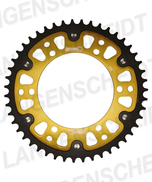 Kettenrad Supersprox Stealth 530 LK 150,0mm Ø 130mm 41Z 6-Loch Aluminium / Stahl gold