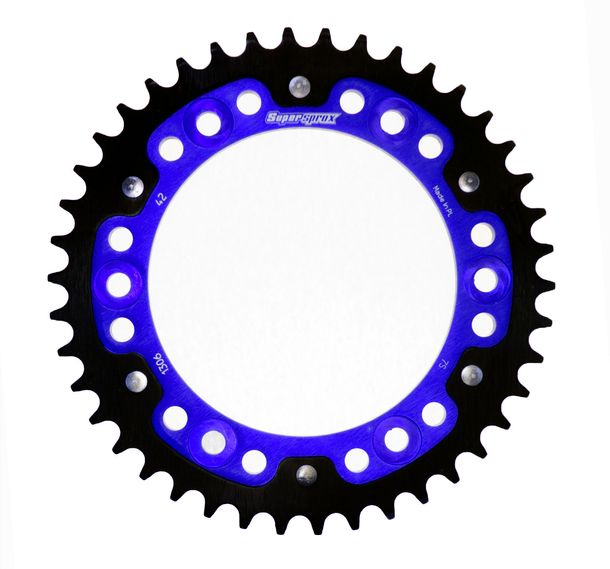 Kettenrad Supersprox Stealth 530 LK 160,0mm Ø 134mm 42Z 6-Loch Aluminium / Stahl blau