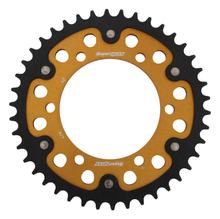 Kettenrad Supersprox Stealth 530 LK 130,0mm Ø 110mm 42Z 6-Loch Aluminium / Stahl gold