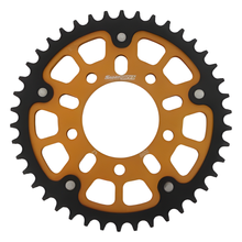 Supersprox Stealth 530 LK 100,0 mm Ø 76mm 42T Pignone dorato a 5 fori in alluminio/acciaio