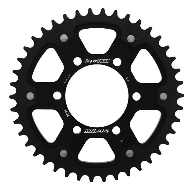 Supersprox Stealth 530 LK 100,0 mm Ø 80 mm 42T Pignone a 6 fori in alluminio/acciaio nero