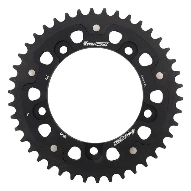 Kettenrad Supersprox Stealth 530 LK 140,0mm Ø 120mm 42Z 5-Loch Aluminium / Stahl schwarz