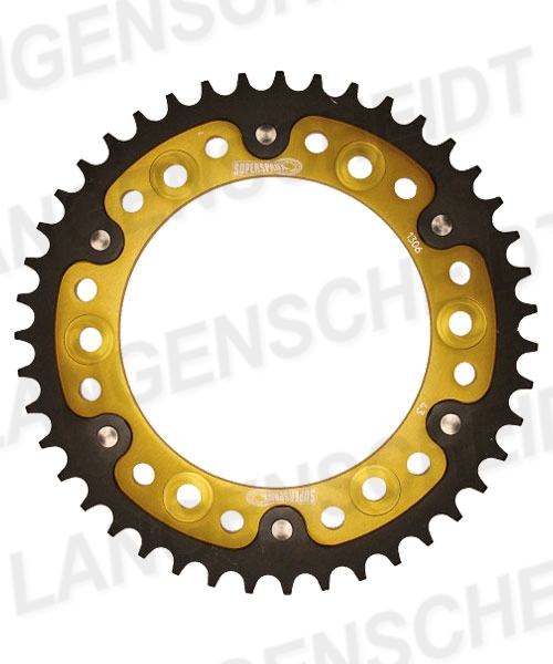 Supersprox Stealth 530 LK 160,0 mm Ø 134 mm 43Z Aluminio/acero dorado con 6 orificios