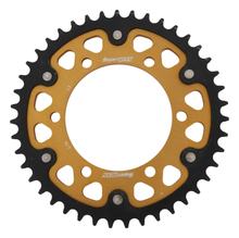 Kettingtandwiel Supersprox Stealth 530 steek 130,0mm diameter 110mm 43 tanden 6-gats aluminium / staal goud