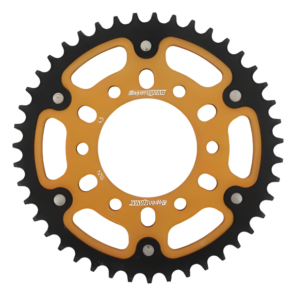 Catena dorata in alluminio/acciaio a 6 fori Supersprox Stealth 530 LK 108,0 mm Ø 82,6 mm 43T