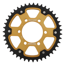 Supersprox Stealth 530 LK 100.0mm Ø 80mm 43T 6-hole aluminium/steel gold sprocket