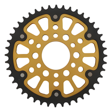 Catena dorata in alluminio/acciaio a 6 fori Supersprox Stealth 530 LK 88,9 mm Ø 63,5 mm 44T