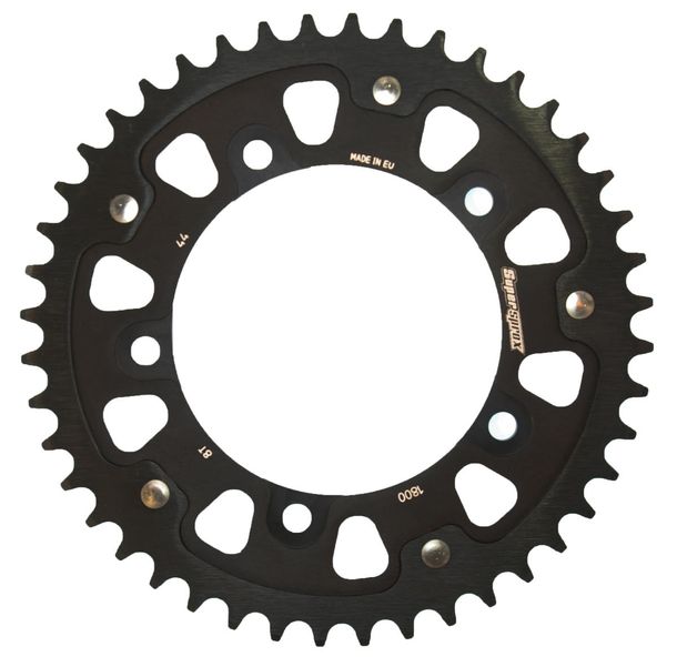 Kettenrad Supersprox Stealth 530 LK 140,0mm Ø 120mm 44Z 5-Loch Aluminium / Stahl schwarz