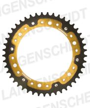 Kettingtandwiel Supersprox Stealth 530 Steek 176,0mm Diameter 154mm 45 Tanden 6-Gats Aluminium / Staal goud