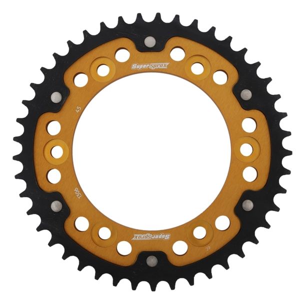 Kettenrad Supersprox Stealth 530 LK 160,0mm Ø 134mm 45Z 6-Loch Aluminium / Stahl gold