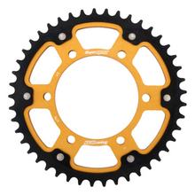 Tandwiel Supersprox Stealth 530 LK 130,0mm Ø 110mm 45T 6-Gats Aluminium / Staal goud