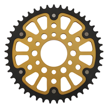 Rueda de cadena dorada de aluminio/acero Supersprox Stealth 530 LK 88,9 mm Ø 63,5 mm 45Z