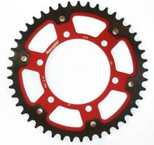 Koło zębate łańcuchowe Supersprox Stealth 530 Rozstaw śrub 130,0mm Średnica 110mm 45 zębów 6 otworów Aluminium / Stal czerwony